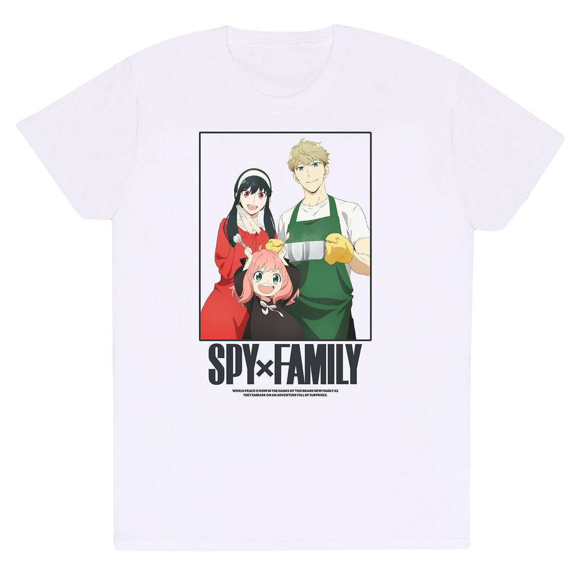 Short Sleeve T-Shirt Spy X Family Full Of Surprises White Unisex XXL